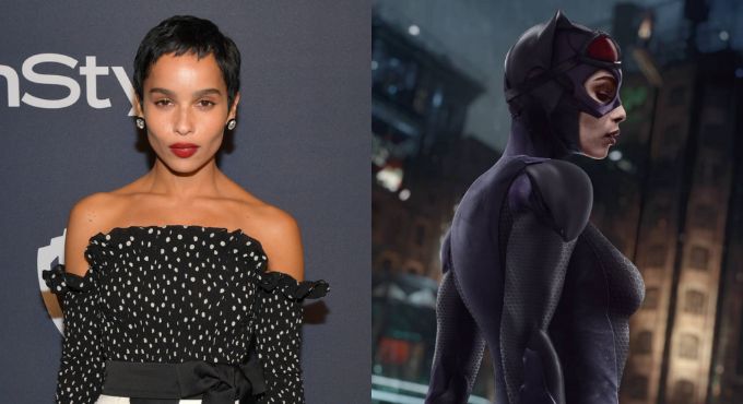 Зои Кравиц выглядит сногсшибательно в образе Женщины-кошки на фан-арте «Бэтмена»